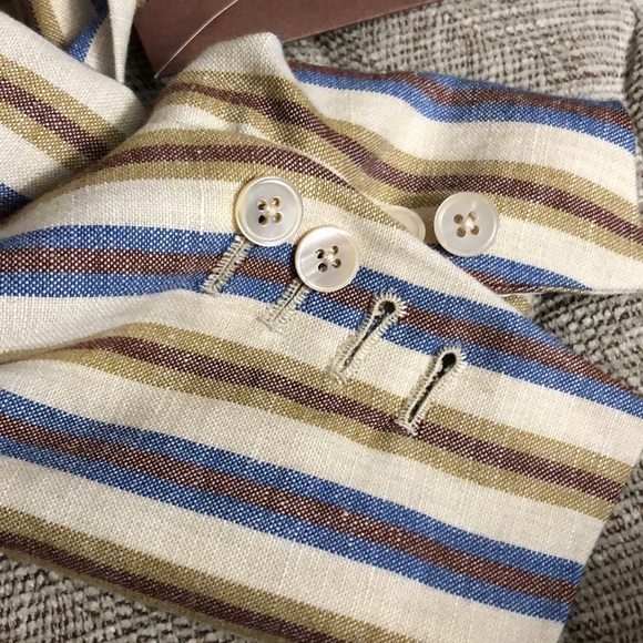 NWT DOMENICO VACCA LINEN COAT SIZE 44 - Picture 11 of 11